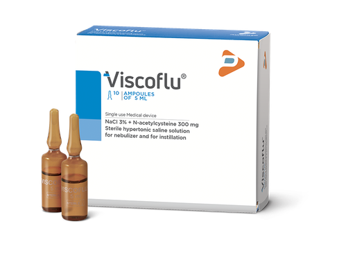 VISCOFLU Vials (NaCl 3% + Nacetylcysteine) *10 Ampule