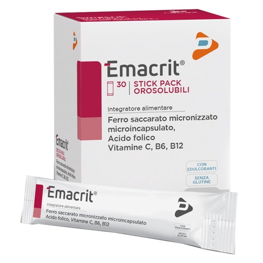 EMACRIT OROsolubile *30 Sticks (FERRO/ B6/ B12/ B9)
