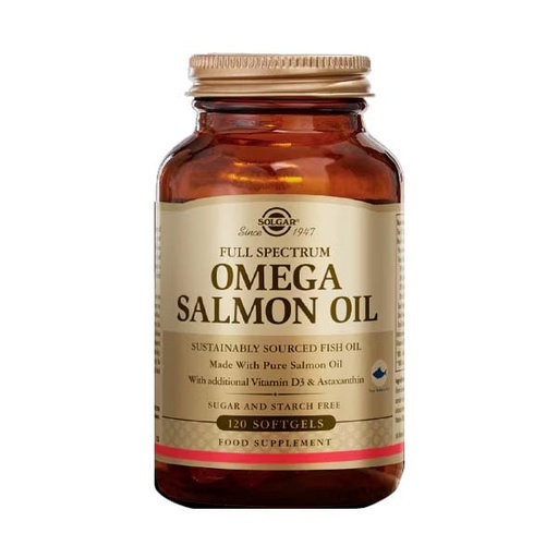 SOLGAR OMEGA SALMON OIL *120 caps