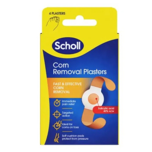 SCHOLL Corn Removal Plaster *4pcs