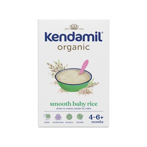 KENDAMIL - ORGANIC SMOOTH BABY RISO 4-6 MUAJ 120 GR.