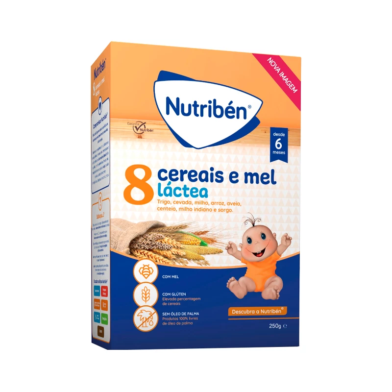 NUTRIBEN - 8 CEREALES E MEL (LACTEA) 250gr
