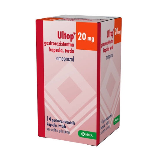 [4/73] ULTOP 20mg - 14 Capsules (OMEPRAZOL)