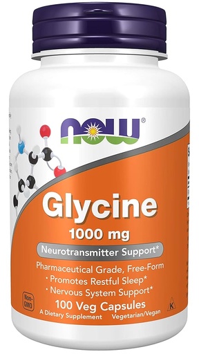 NOW GLYCIN 1000 mg. - 100 cap.