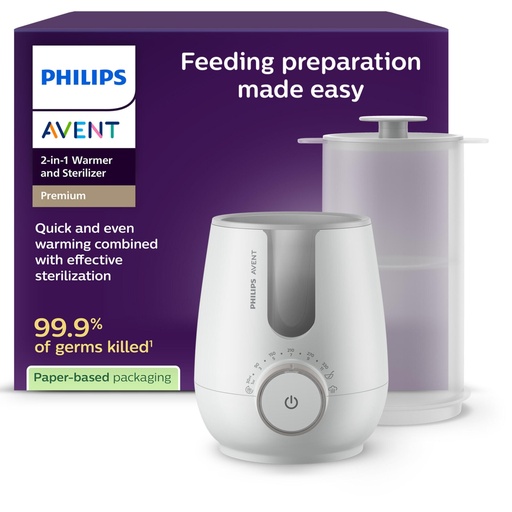 AVENT Premium 2n1 Warmer & Sterilizer (Ngrohes Biberoni + Sterilizues)