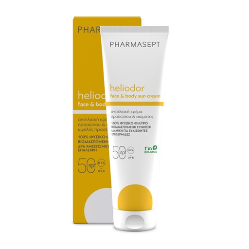 HELIODOR Face & Body Sun Cream (SPF50+) *150ml (Pharmasept)