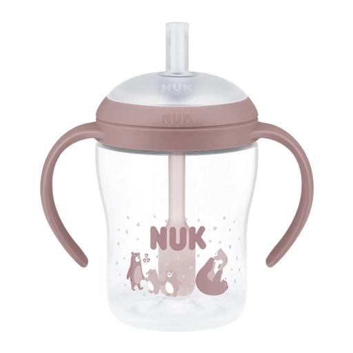 NUK Learner Bottle STRAW WINGS Roze *150ml