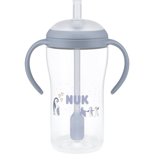 NUK Learner Bottle STRAW WINGS Blu *260ml