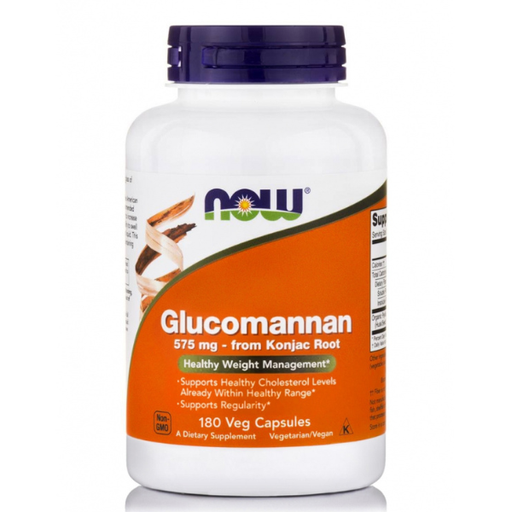 NOW Glucomannan 575mg (Konjac Root) *180 Capsules