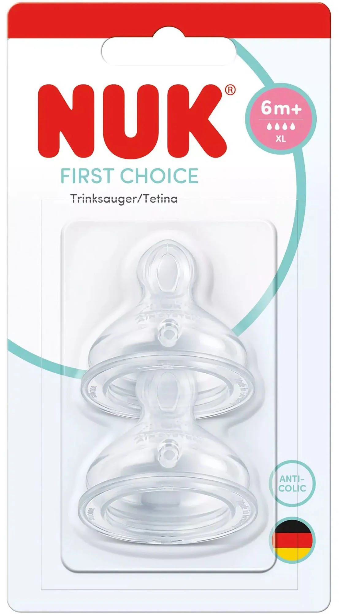 NUK First Choice - Koke Biberoni (+6M) - XLarge