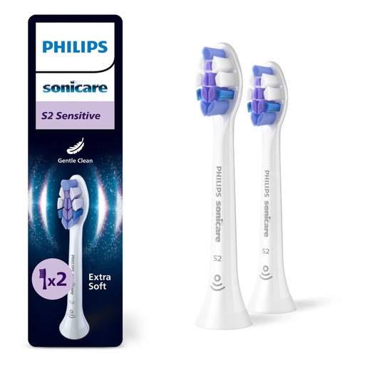 PHILIPS Sonicare S2 Sensitive (Koka Furce) x2 (HX6052/87)